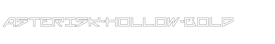 font Asterisk-Hollow-Bold download