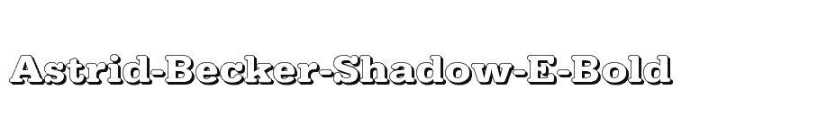 font Astrid-Becker-Shadow-E-Bold download
