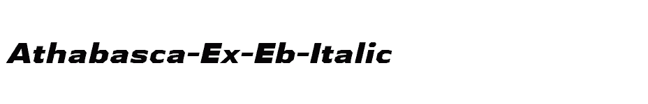 font Athabasca-Ex-Eb-Italic download
