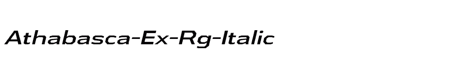 font Athabasca-Ex-Rg-Italic download
