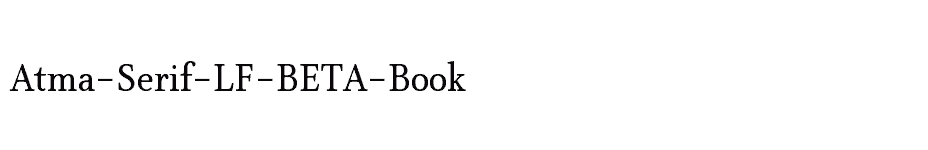 font Atma-Serif-LF-BETA-Book download