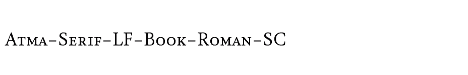 font Atma-Serif-LF-Book-Roman-SC download