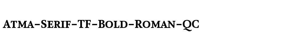 font Atma-Serif-TF-Bold-Roman-QC download