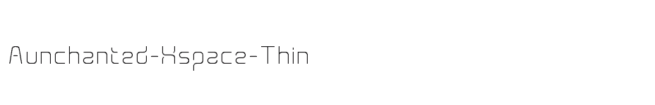 font Aunchanted-Xspace-Thin download