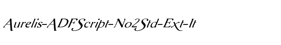 font Aurelis-ADFScript-No2Std-Ext-It download