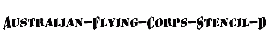 font Australian-Flying-Corps-Stencil-D download