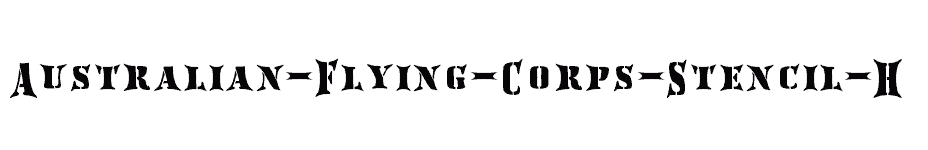 font Australian-Flying-Corps-Stencil-H download