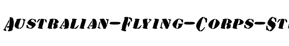 font Australian-Flying-Corps-Stencil-SG download
