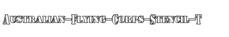 font Australian-Flying-Corps-Stencil-T download