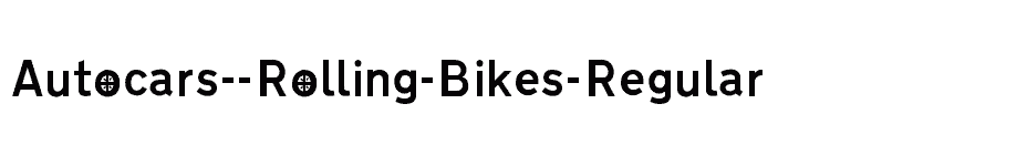 font Autocars--Rolling-Bikes-Regular download