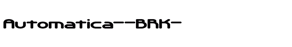 font Automatica--BRK- download