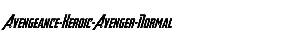 font Avengeance-Heroic-Avenger-Normal download