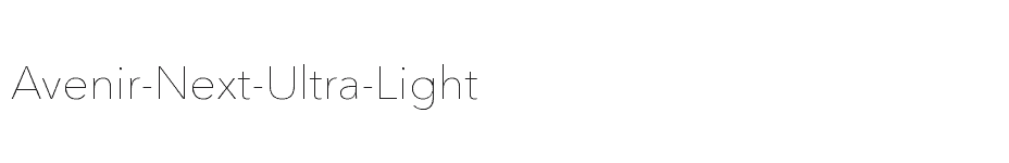 font Avenir-Next-Ultra-Light download