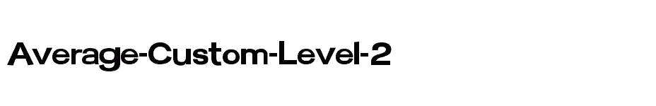 font Average-Custom-Level-2 download