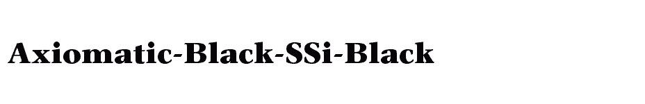 font Axiomatic-Black-SSi-Black download
