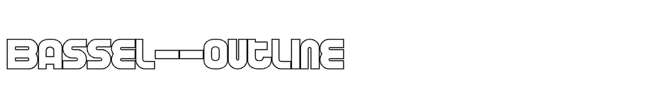 font BASSEL--Outline download