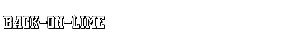 font Back-On-Lime download
