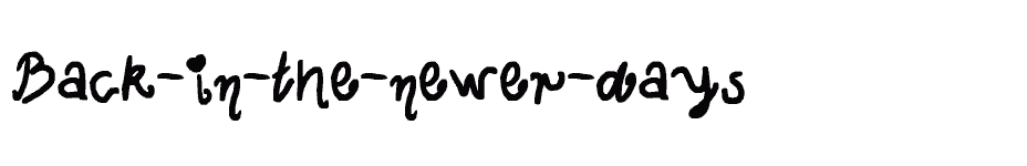 font Back-in-the-newer-days download