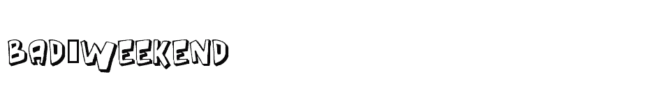font Bad-Weekend download