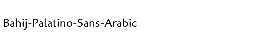 font Bahij-Palatino-Sans-Arabic download