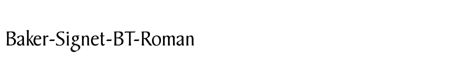 font Baker-Signet-BT-Roman download