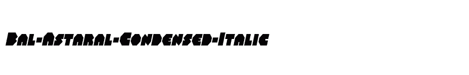 font Bal-Astaral-Condensed-Italic download