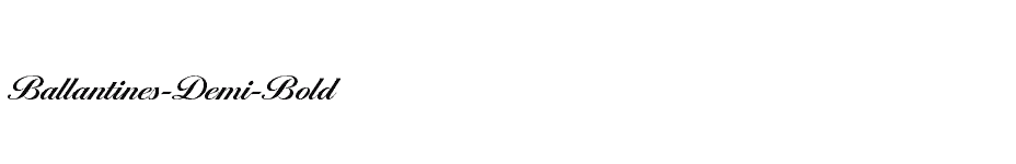 font Ballantines-Demi-Bold download