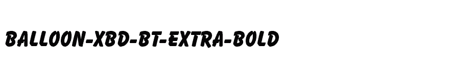 font Balloon-XBd-BT-Extra-Bold download