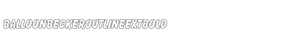 font BalloonBeckerOutlineExtBold download