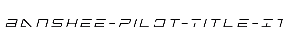 font Banshee-Pilot-Title-Italic download