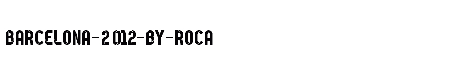 font Barcelona-2012-by-Roca download