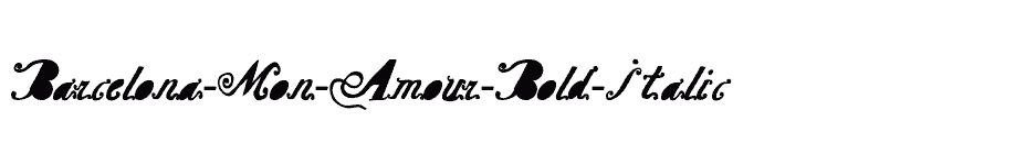 font Barcelona-Mon-Amour-Bold-Italic download