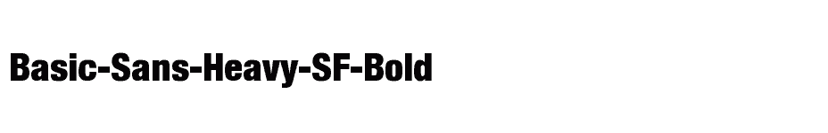 font Basic-Sans-Heavy-SF-Bold download