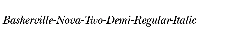 font Baskerville-Nova-Two-Demi-Regular-Italic download