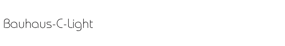 font Bauhaus-C-Light download