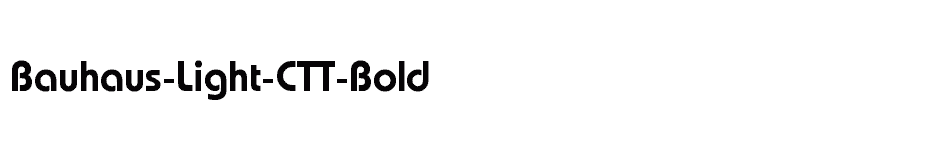 font Bauhaus-Light-CTT-Bold download