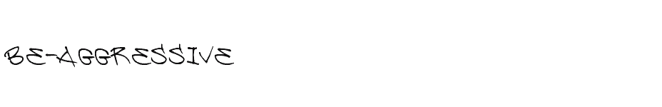 font Be-Aggressive download