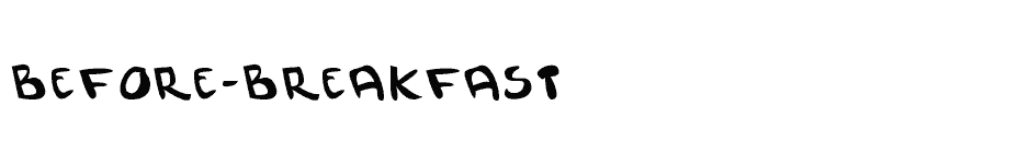 font Before-Breakfast download