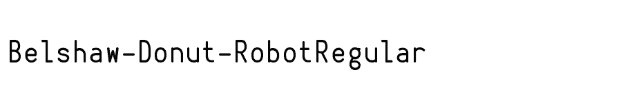 font Belshaw-Donut-RobotRegular download