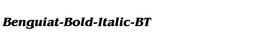 font Benguiat-Bold-Italic-BT download