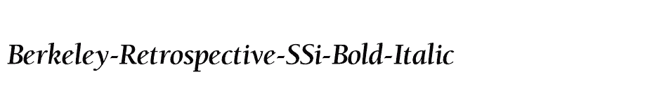 font Berkeley-Retrospective-SSi-Bold-Italic download