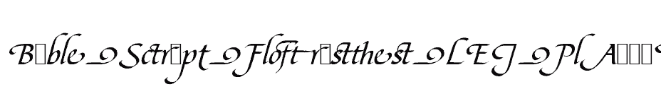 font Bible-Script-Flourishes-LET-Plain:1.0 download