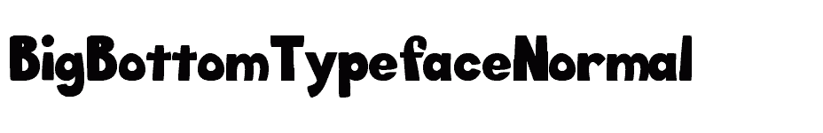 font BigBottomTypefaceNormal download