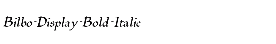 font Bilbo-Display-Bold-Italic download