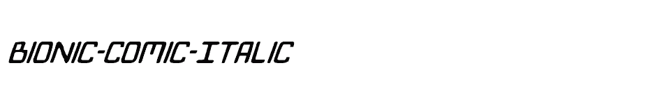 font Bionic-Comic-Italic download