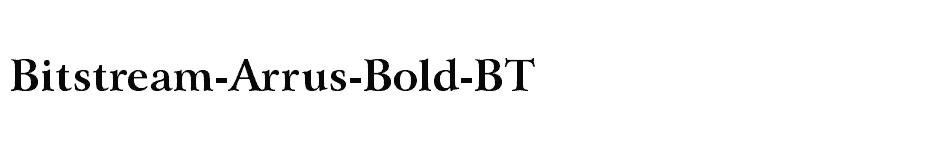 font Bitstream-Arrus-Bold-BT download