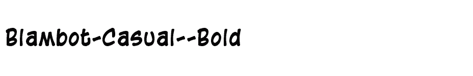 font Blambot-Casual--Bold download