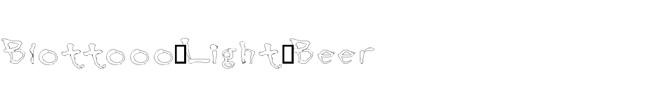 font Blottooo-Light-Beer download