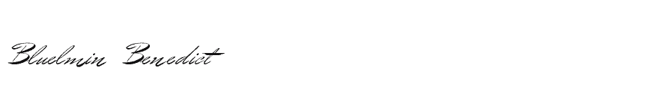 font Bluelmin-Benedict download