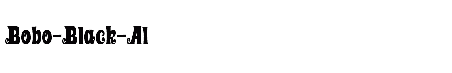 font Bobo-Black-Al download